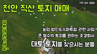 [매매] 천안 직산 토지 매매/대토용 토지로 딱인데 안 보고 가실 거예요~?! 조경회사, 스마트팜 관련 사업도 추천👍