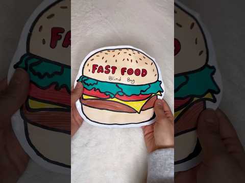 Fast food blind bag 2! #blindbag #papersquishy #youtubeshorts #asmr #papercraft