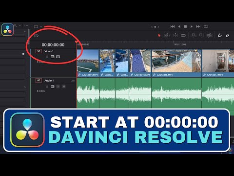 How to Set Your Timeline to Start at 0 in DaVinci Resolve (00:00:00 Default)