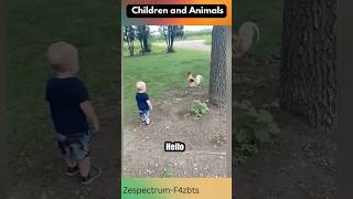 Kids vs. Animals: Hilarious Moments. #kidsandanimals #funnybabies #Zespectrum-F4zbts #subscribe