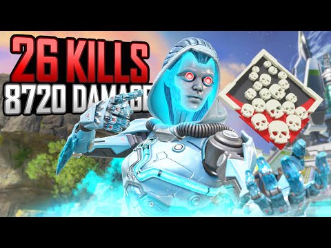 INSANE Ash 26 KILLS and 8,720 Damage Apex Legends Gameplay