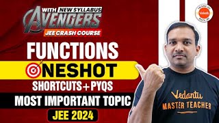 FUNCTIONS ONESHOT | SHORTCUTS + PYQS | MUST WATCH | MOST IMPORTANT TOPIC | JEE 2024/25 | KIRAN SIR