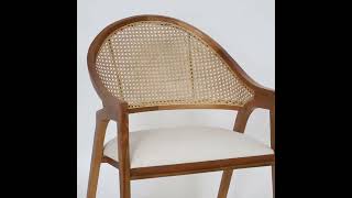 Tao Rattan Lounge Chair || Lounge Chairs Collection || Luxury Furniture Collection || Gulmohar Lane