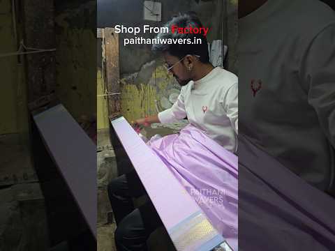 Making of Silk Paithani Saree Designs #silk #paithani #saree #factory #shop #sareefashion