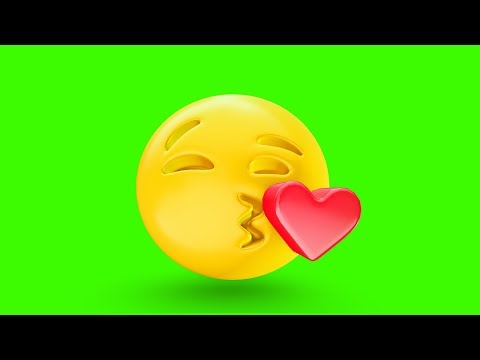 EMOJI 3d Green Screen 4K 😍😵🙃😱😭😘🤔🤒😜🤗💩