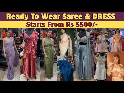 Ready To Wear Saree Under Budget | Indo Western Dresses | Wedding Outfits