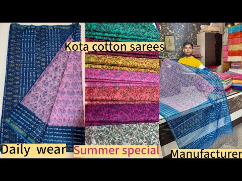 Kota cotton saree / daily wear/ manufacturer #wholesale