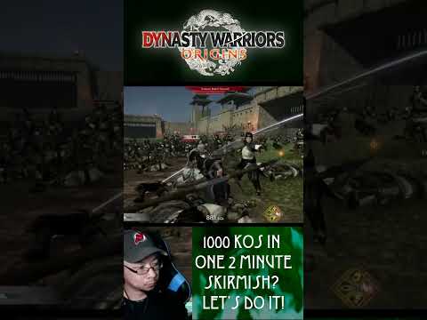 DYNASTY WARRIORS ORIGINS - 1000 KO Skirmish #dynastywarriorsorigins #gameplay #gamingshorts