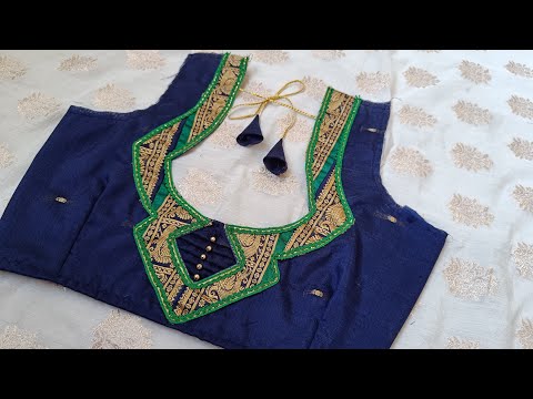 Paithani Blouse | Paithani saree Patch work Blouse Cutting and stitching | Blouse Design