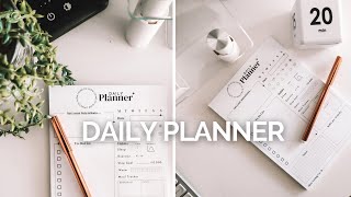 How to Plan Your Day using my A5 DAILY PLANNER ✍🏼 Small Business Launch Day!