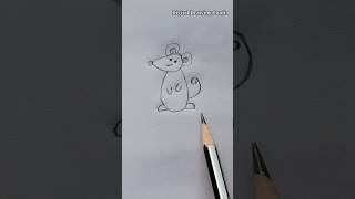 Mouse Drawing Easily | Mouse Drawing #mouse #drawing #jerry  #easydrawing #easysketch #art  #shorts