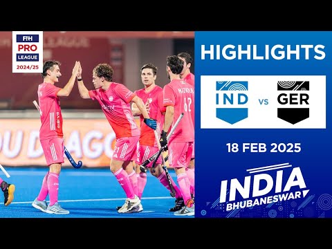 FIH Hockey Pro League 2024-25 Highlights: India vs Germany (M) | Match 1