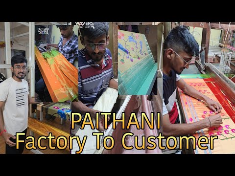 Factory of Paithani sarees, Direct Customer #paithani #saree