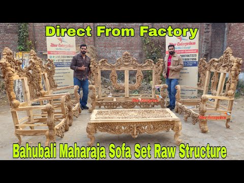 Bahubali Maharaja Carved Sofa Set Affordable Price Only On Star Enterprises | Saharanpur Furniture