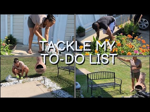 *NEW* SPEED CLEANED MY WEED FILLED PATIO | GET IT ALL DONE | CLEANING MOTIVATION