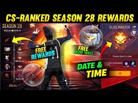 Cs-Ranked New Season 28 Rewards | New Cs Ranked Season Kab aayega? Free Fire New Rank Season Rewards