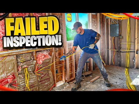 Rewiring ENTIRE Abandoned House- FAILED INSPECTION!