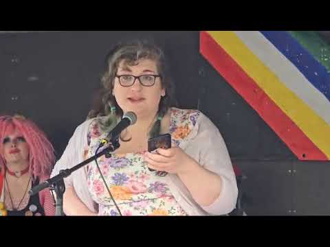 Daniella speaks as Neuro Pride Ireland / Scrap the Green Paper at Disability Pride 2024