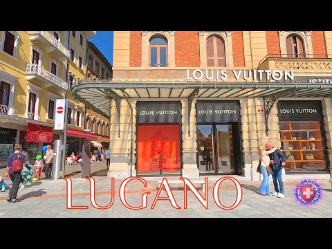 LUGANO SWITZERLAND ✨ Via NASSA Shopping street 4K Walking tour