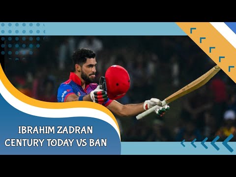 Ibrahim Zadran century today vs Ban || Ibrahim Zadran 100 runs today || #ibrahimzadran #afgvsban