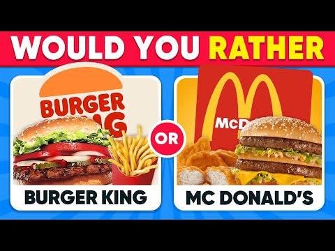 Would You Rather Fast Food & Snack Editions 🍔🍕🥤 Daily Quiz