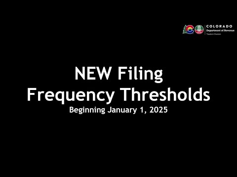 New Filing Frequency Thresholds