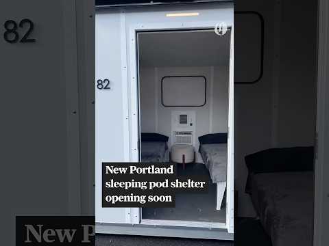 A look inside the sleeping pod shelter to open in North Portland