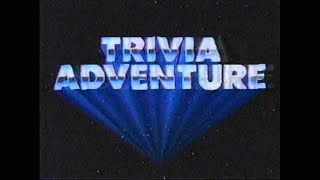 Trivia Adventure board game ad from 198X