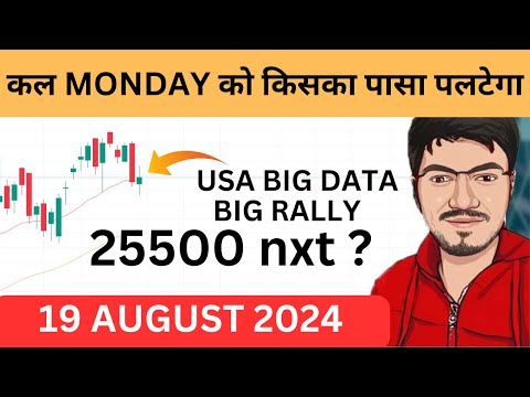 Nifty Prediction and Bank Nifty Analysis for Monday | 19 August 2024 | Bank Nifty Tomorrow