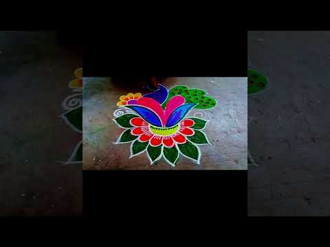 Margazhi Kolam🍀New Year Special Rangoli Design 2025🍀Pongal Kolam🍀Sankranthi Muggulu🍀Easy🍀Rangoli