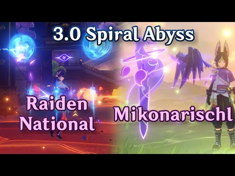 Tighnari Yae Fischl Quicken + Raiden National | 3.0 Abyss | 9 Stars Continuous