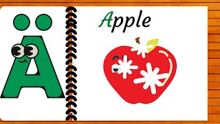 A for apple,b for banana | abcd song | Abc learning | preschool learning | kids learning program