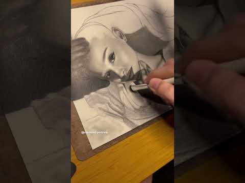 DRAWING ARIANA (tiktok: raymond.portraits) #art #shortsvideo #artist #arianagrande #artistdrawing