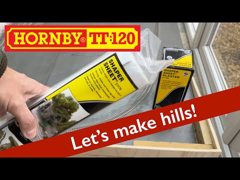 Building a Hornby TT 120 model railway 5 - Landscape surface / hills / mountains