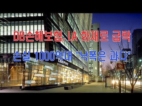 DB손해보험, LA 화재로 급락…손실 1000억대 "낙폭은 과다“