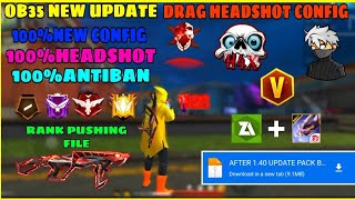 OB35 free fire auto headshot config file🎯🌠 macro aimbot + no recoil regedit ‼️ antiban vip script,