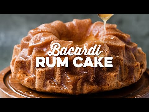 Bacardi Rum Cake (Air Fryer or Oven!) | Supergolden Bakes