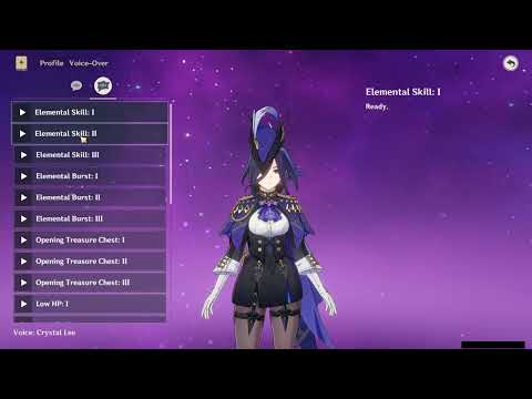 CLORINDE BATTLE VOICE LINES (ENGLISH)