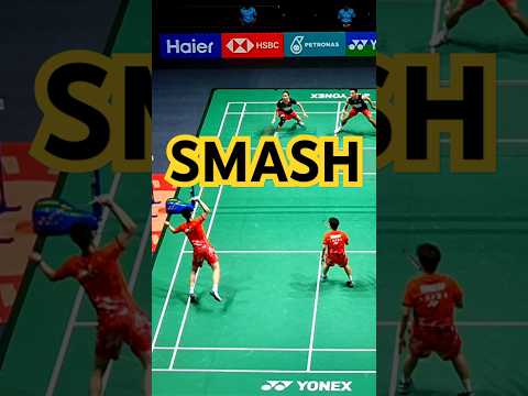 Badminton Mixed Double Thailand vs China Jumping Smash Slow Motion