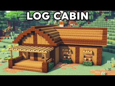 Minecraft Log Cabin Tutorial [How to Build]