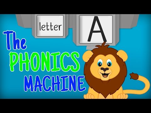 THE LETTER A SONGS - Phonics Songs for Kids Alphabet Sounds PHONICS MACHINE ABC Sounds Preschool