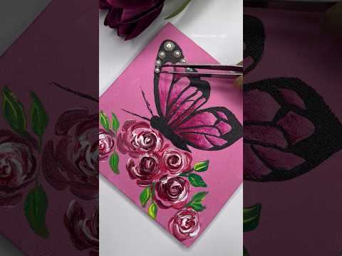 Beautiful butterfly painting #rifanaartandcraft#shorts #art