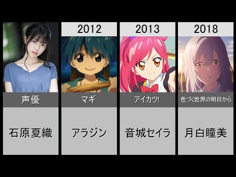 【石原夏織】演じた歴代メインキャラクター