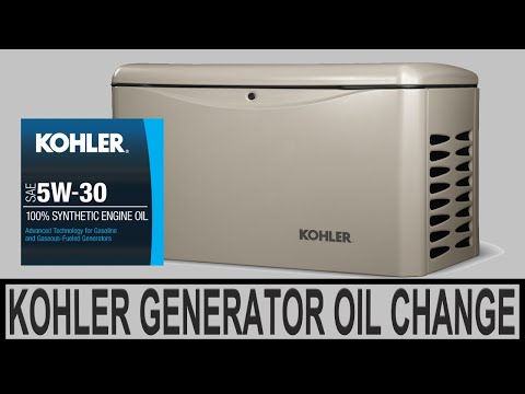 Kohler Generator Oil Change