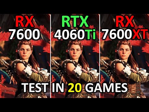 RX 7600 vs RTX 4060 Ti vs RX 7600 XT | Test in 20 Games at 1440p | Which One Is Better? |2025