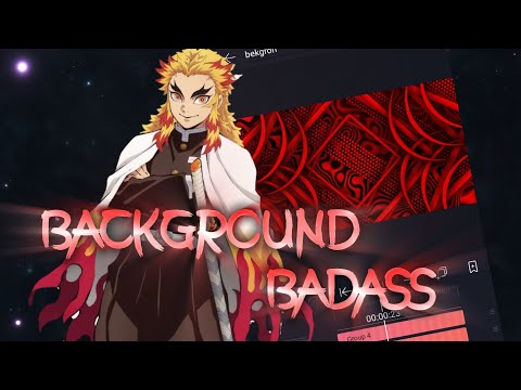 Tutorial AMV Alight Motion Background Badass