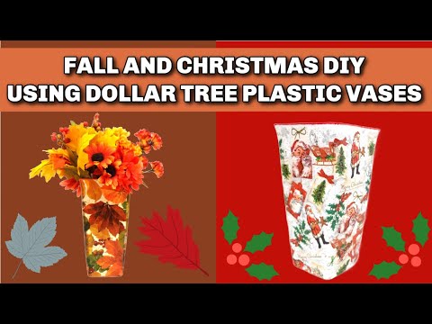 Create Stunning Fall And Christmas Vases On A Budget With Dollar Tree Finds!