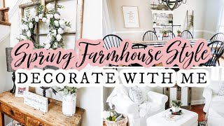 SPRING FARMHOUSE DECORATE WITH ME 💐 EARLY SPRING DECOR IDEAS 🌿 SPRING DECORATING 2020