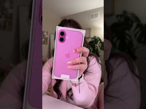 UNBOXING THE PINK IPHONE 16 PLUS THAT IS NOT MINE🩷✨💓💕 #youtubeshorts #pinkiphone #shorts