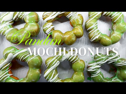 How to make Pandan Mochi Donuts